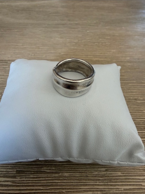 Tiffany & Co. Jewelry - Tiffany & Co. Sculpted Silver Wide Band Ring - Silver